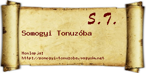 Somogyi Tonuzóba névjegykártya